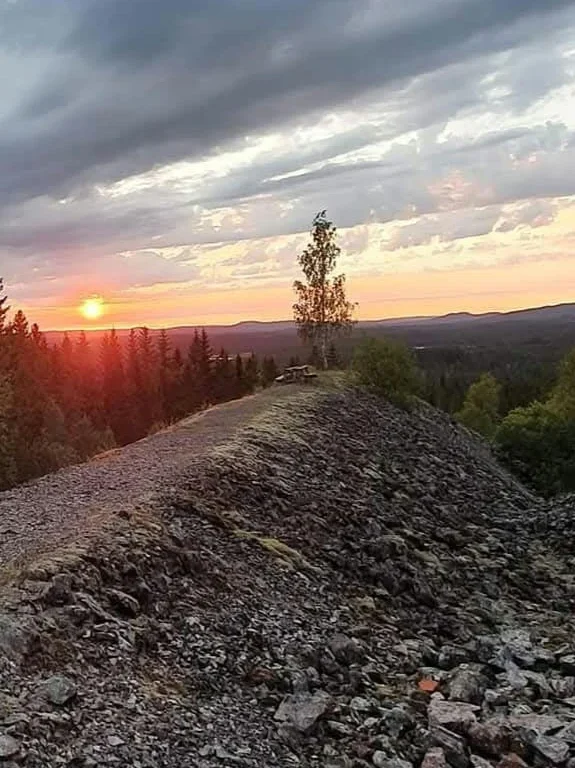 Varphögen ett stenkast från tjärnen